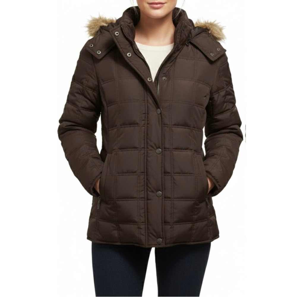 GAP Brown Puffer Jacket (Size: Small) - image 1
